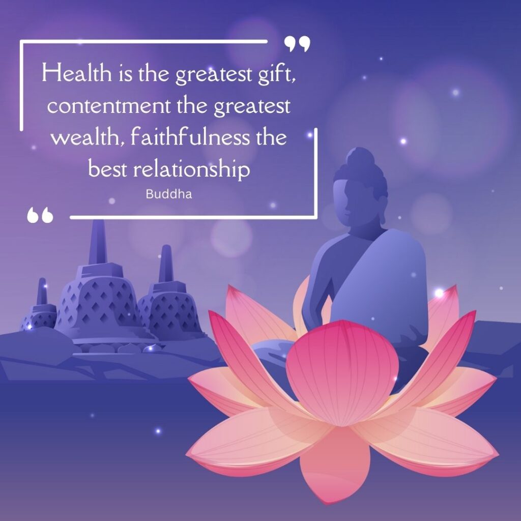 buddha quote on health 
