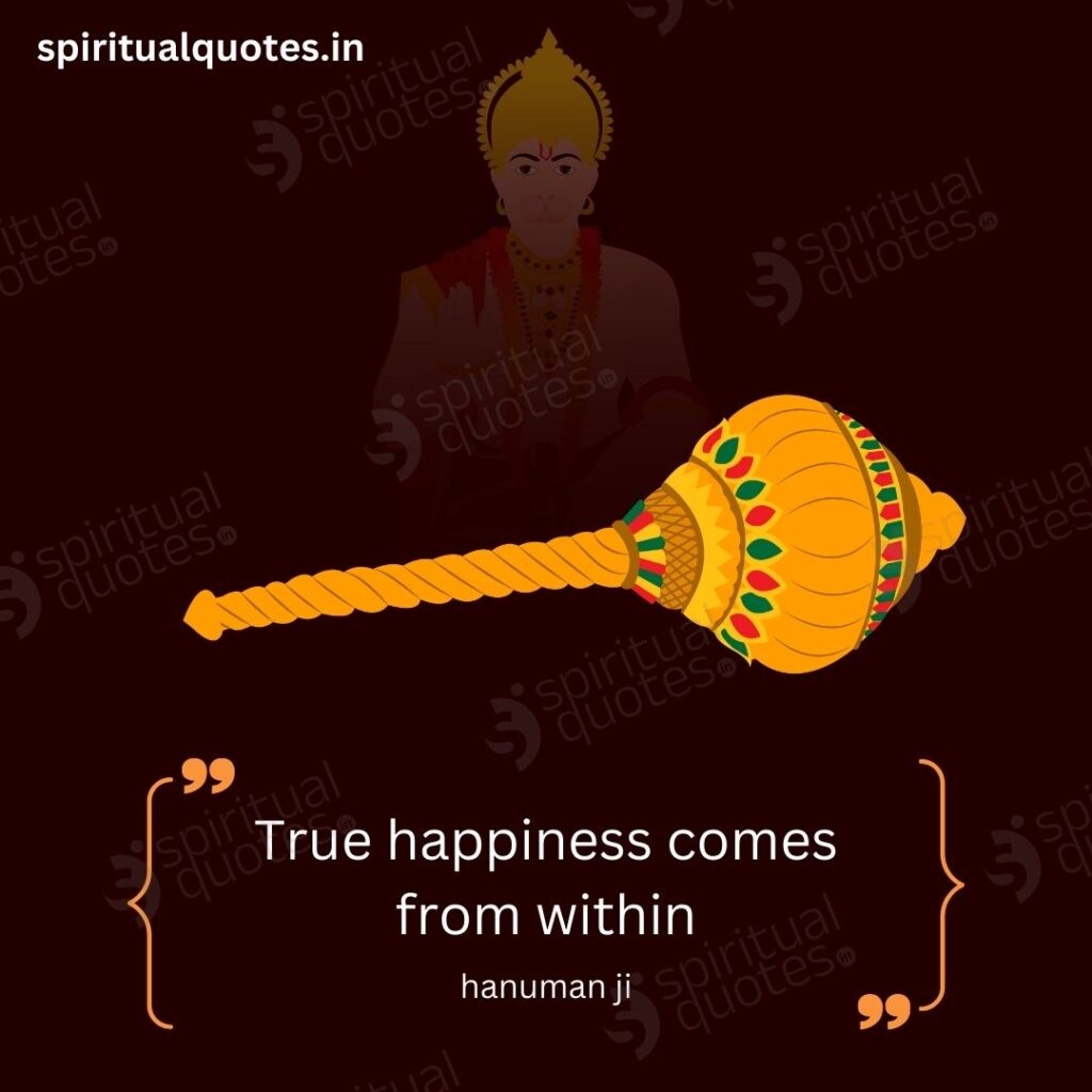 hanuman ji on happiness