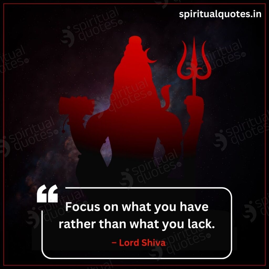 lord shiva focus