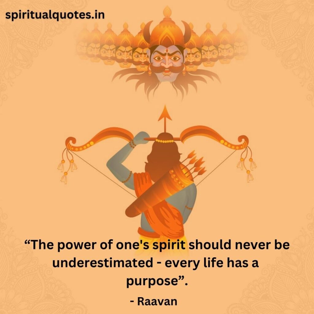 Raavan quotes on spirit
