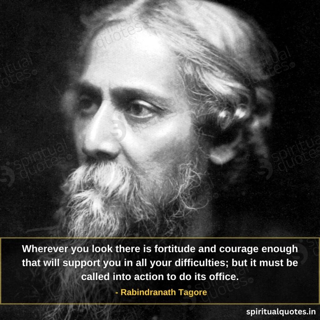 Rabindranath quotes on courage
