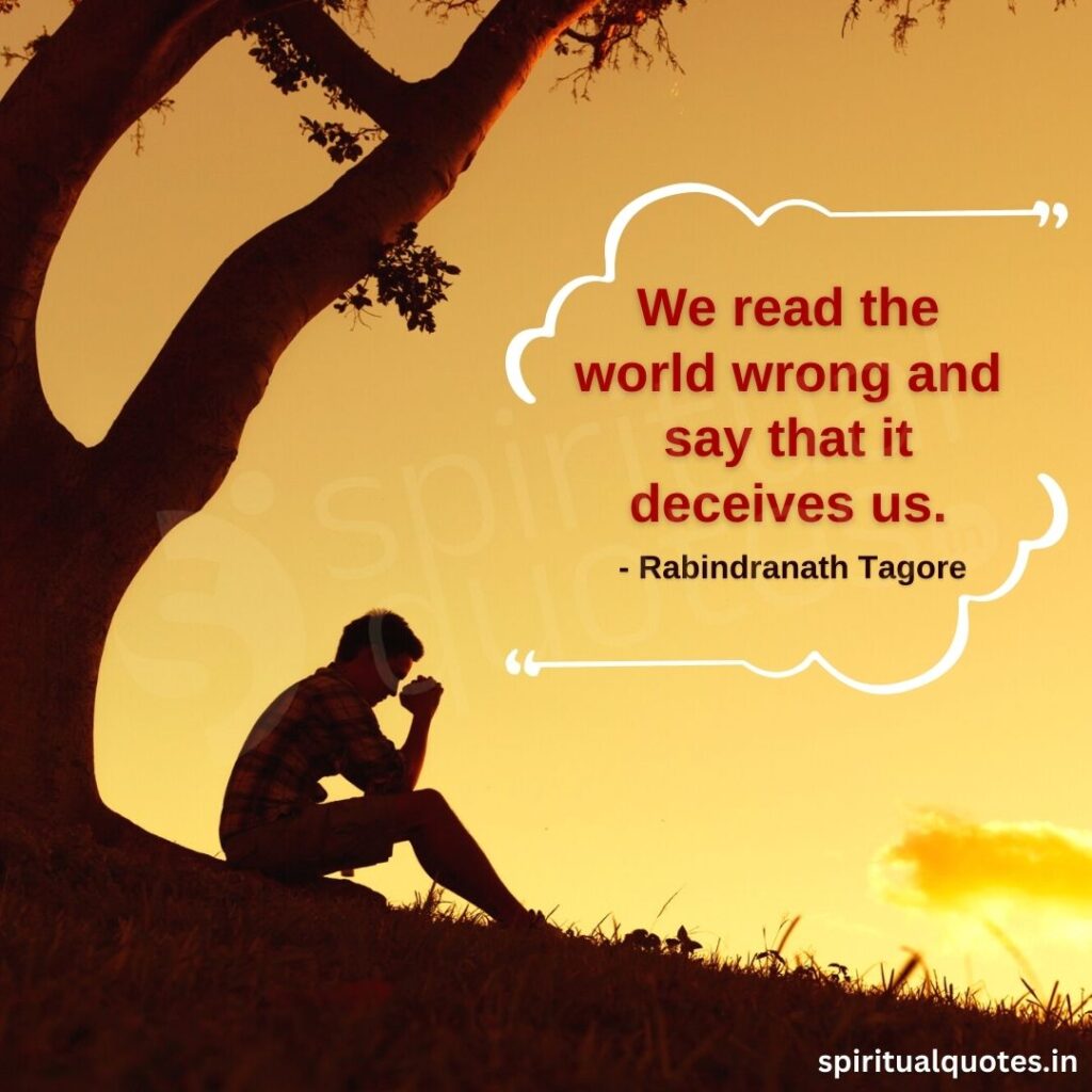 quotes by rabindranath on world