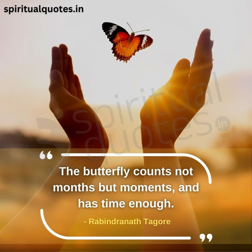Rabindranath tagore quotes on time