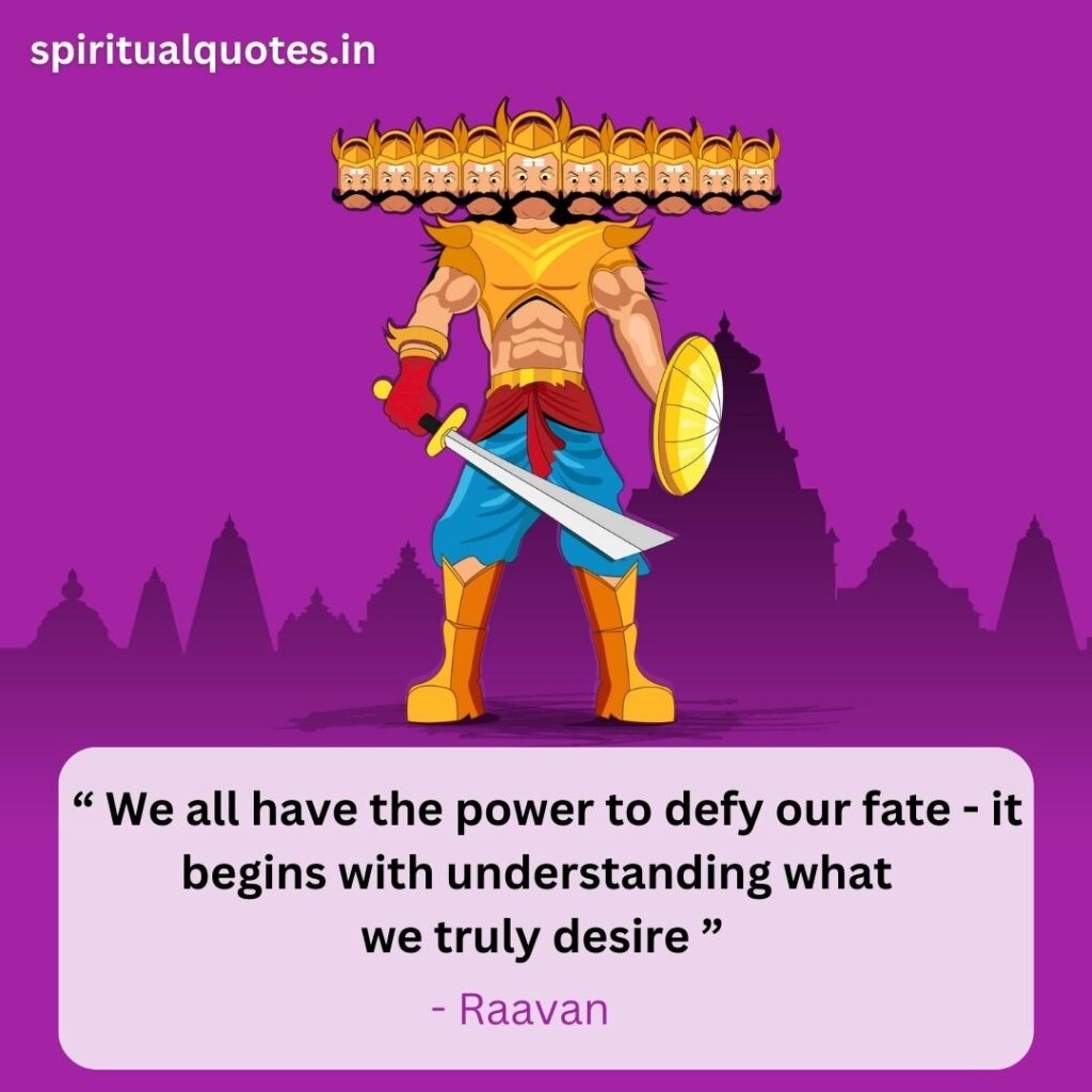 Raavan quotes on fate