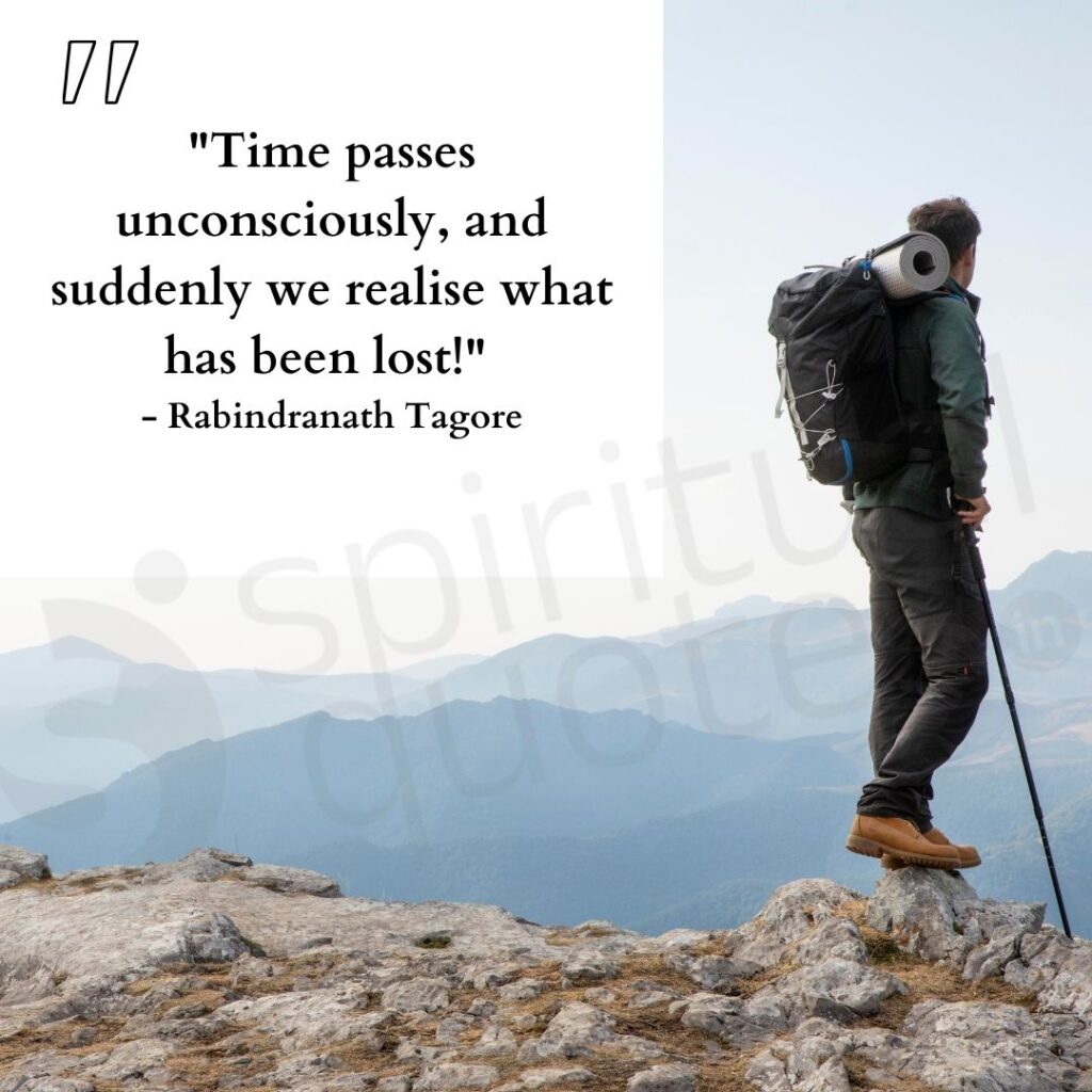 quotes on time by rabindranath tagore