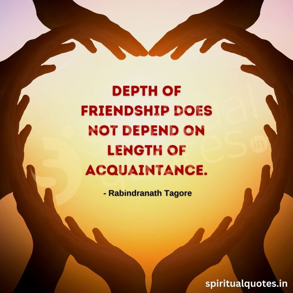 quotes by rabindranath on friendship