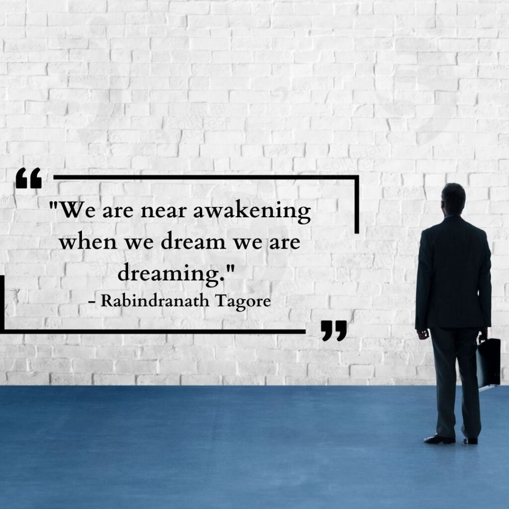 quotes on dream by rabindranath tagore