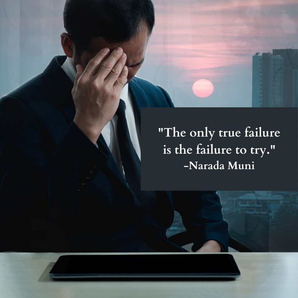 quotes by Narad muni on failure