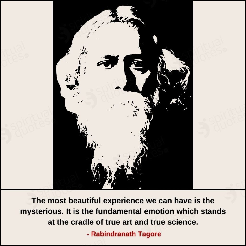 quotes by rabindranath on experience