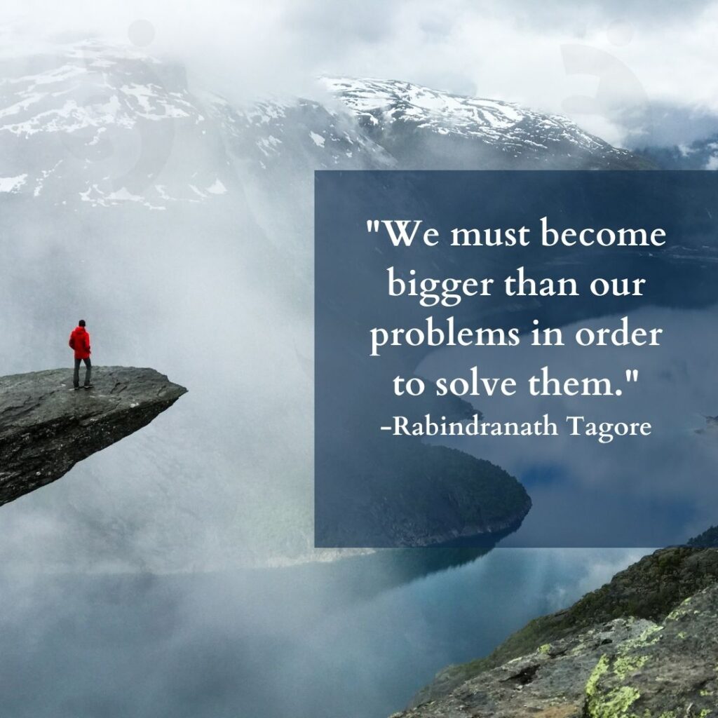 quotes on problems by rabindranath tagore