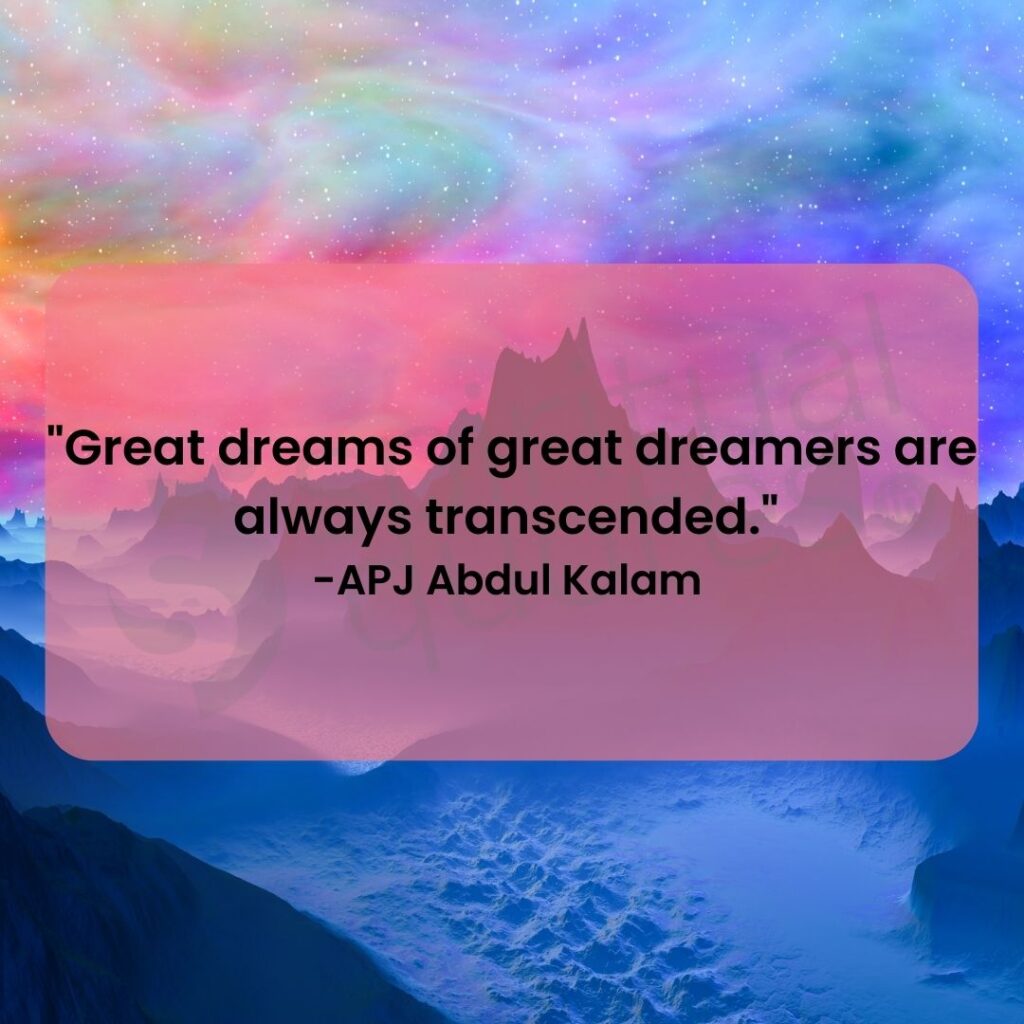 abdul kalam quotes on dreams