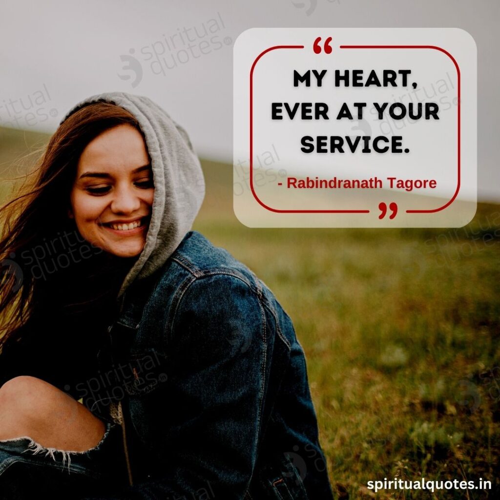 quotes by rabindranath on service