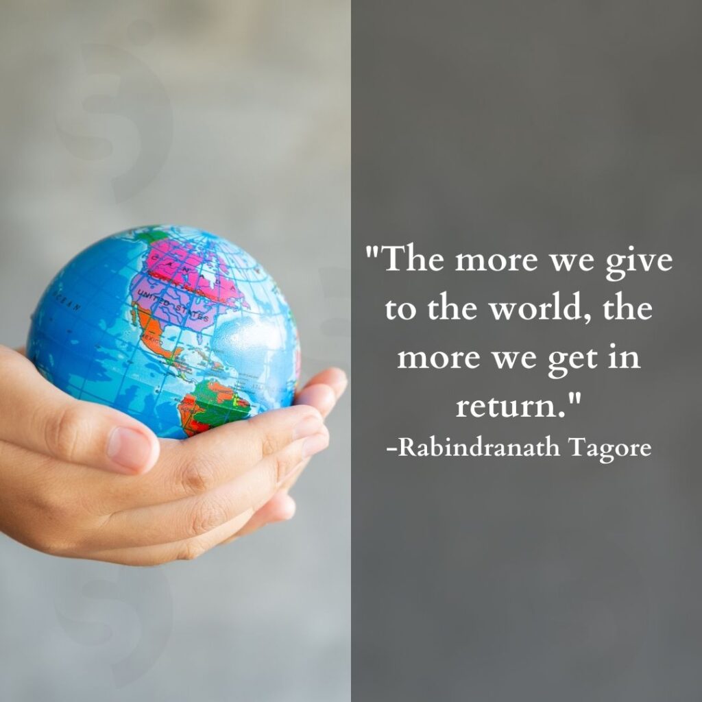 quotes on world by rabindranath tagore
