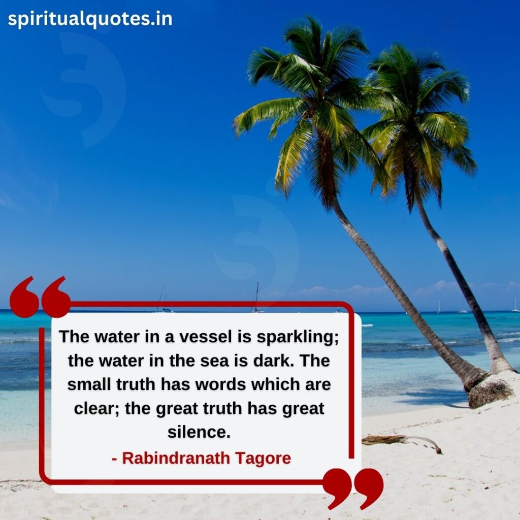 Rabindranath tagore quotes on truth