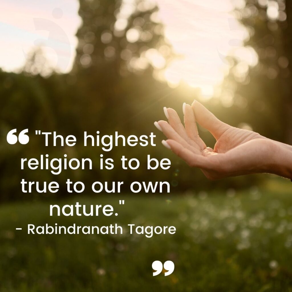 tagore quotes on religion