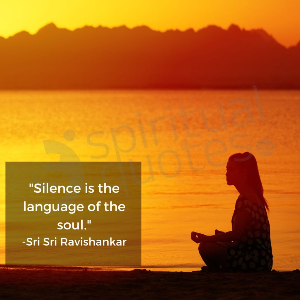 quotes by sri sri ravishankar on silence