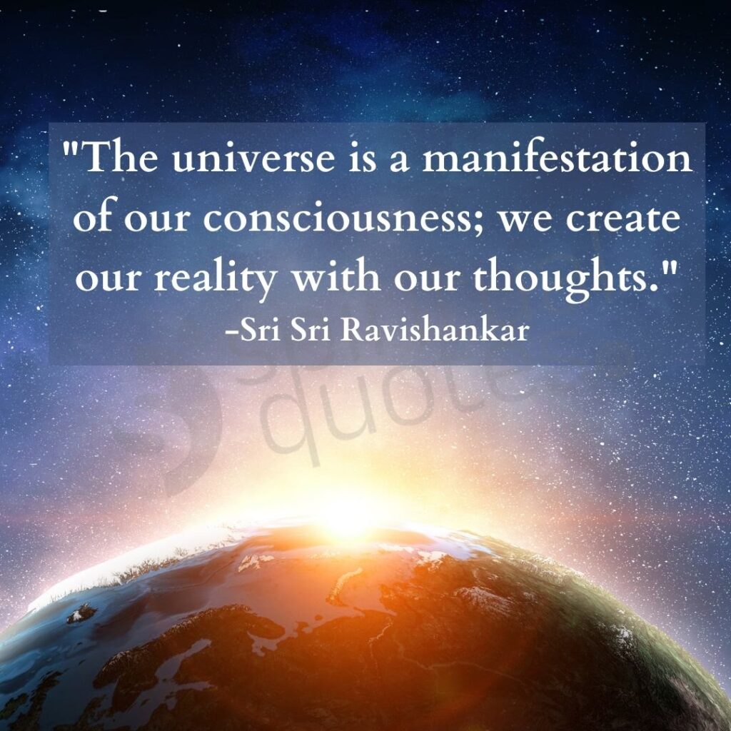 quotes by sri sri ravishankar on manifestation