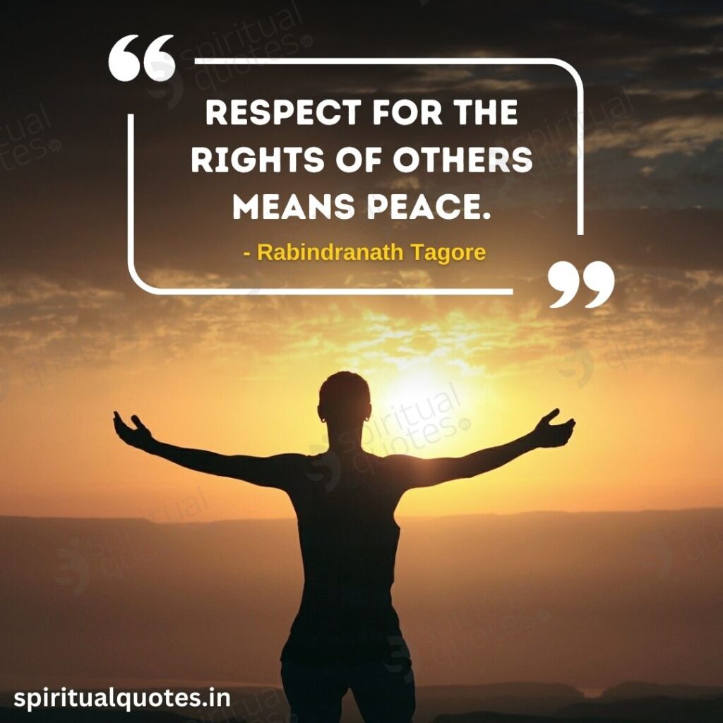 tagore quotes on respect