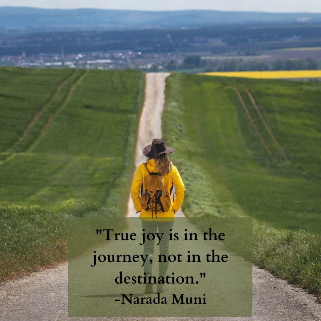 Narad muni words on journey