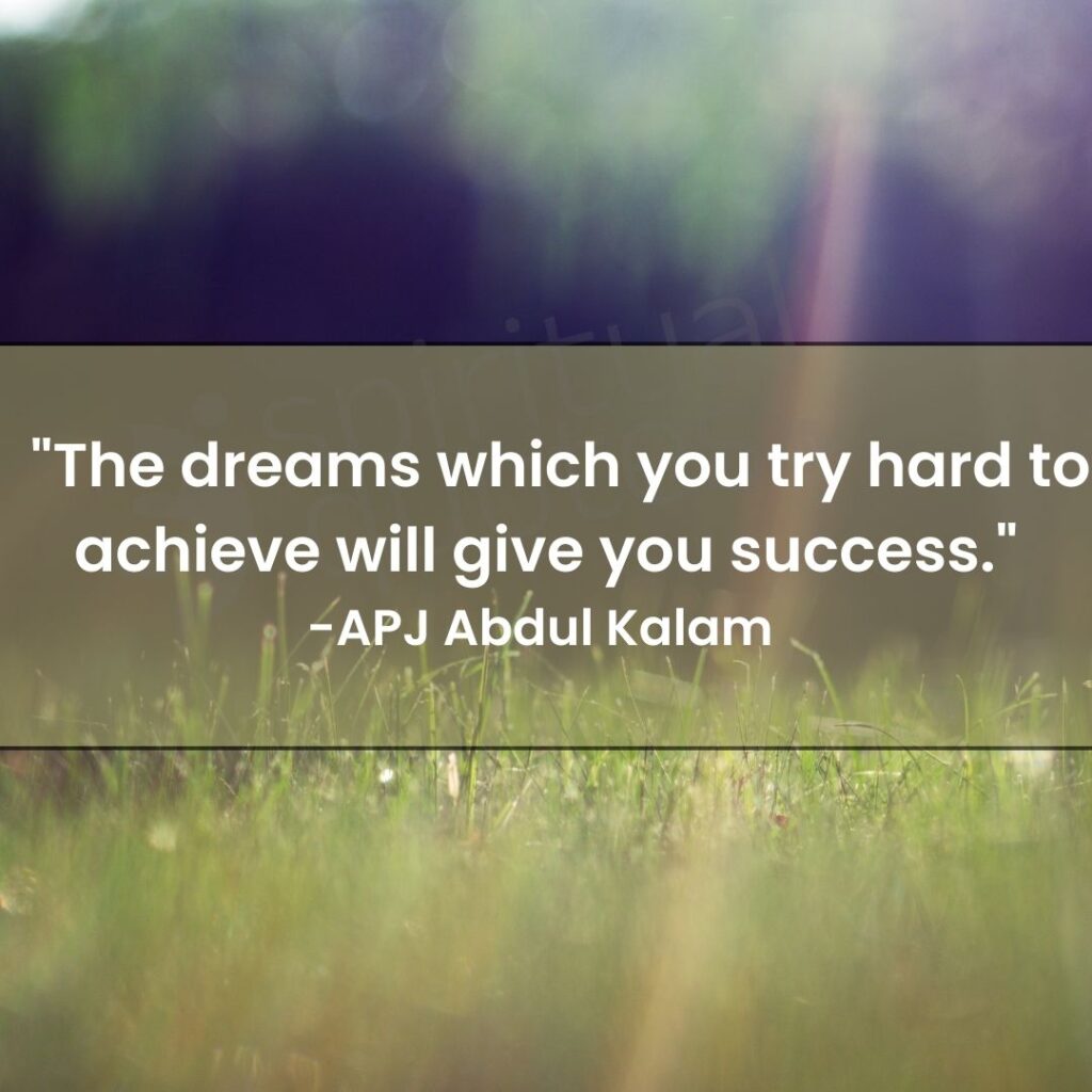 abdul kalam quotes on success in life
