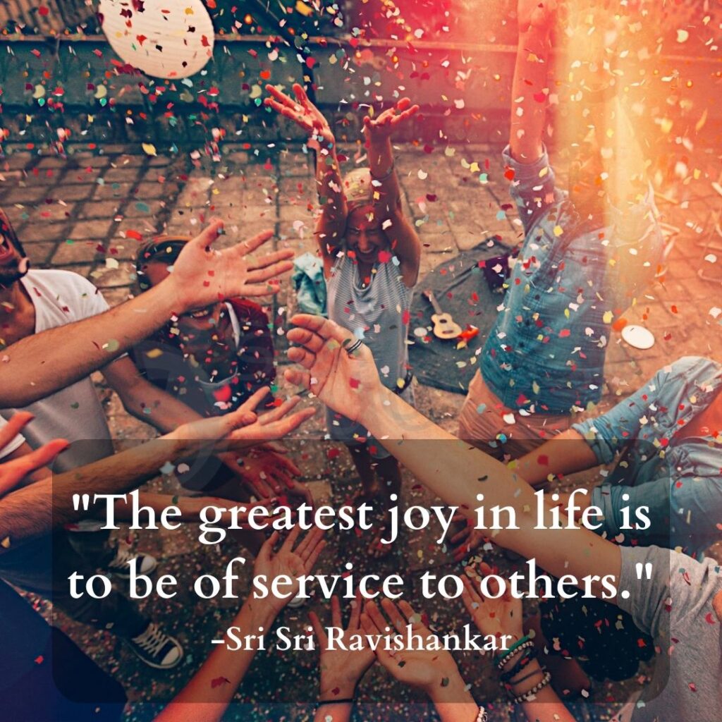 quotes by sri sri ravishankar on service