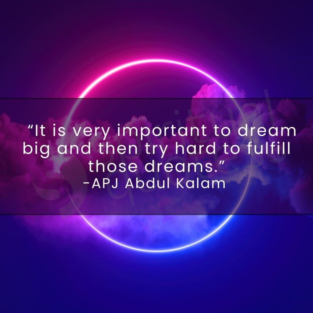abdul kalam quotes on dreams in life