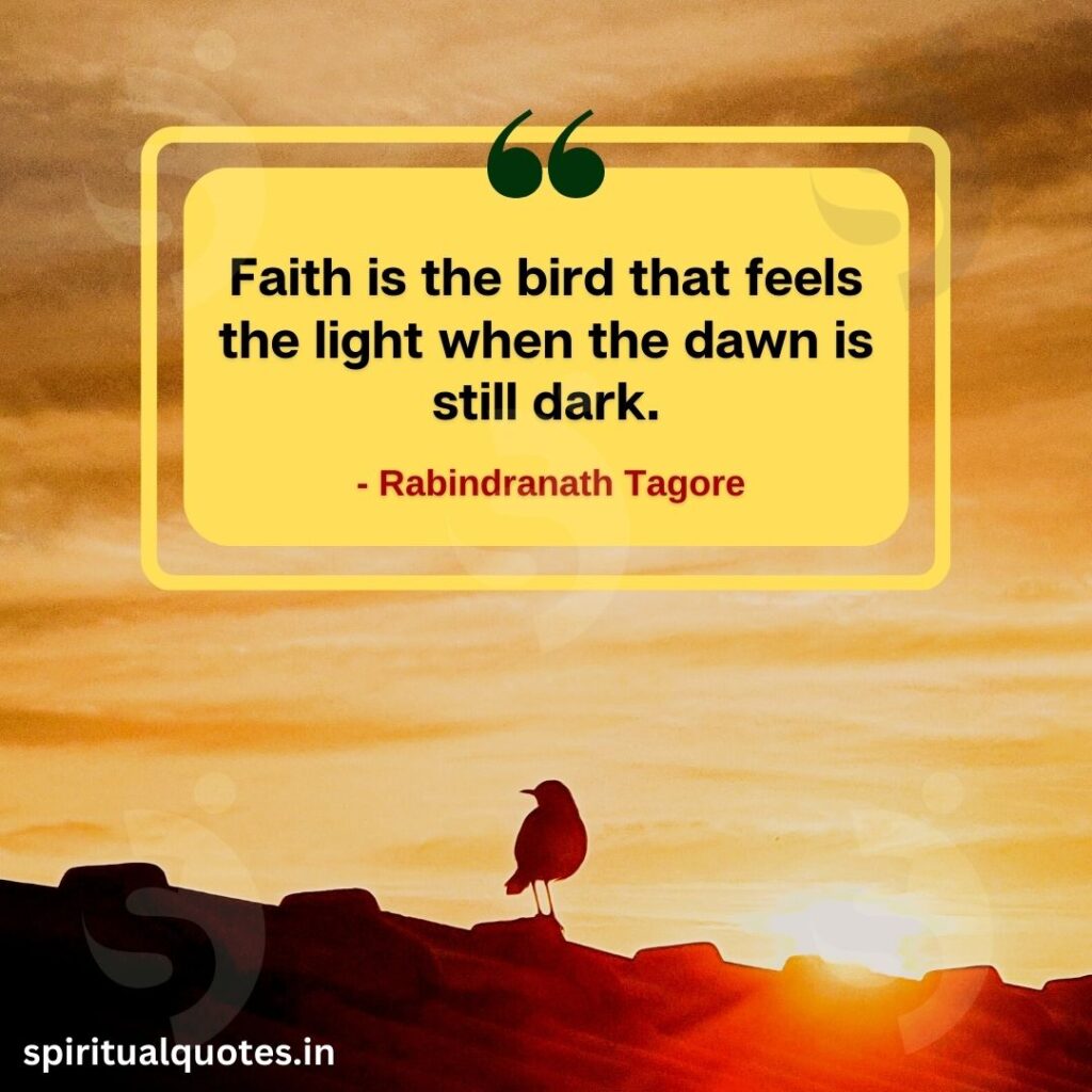 Rabindranath quotes on faith