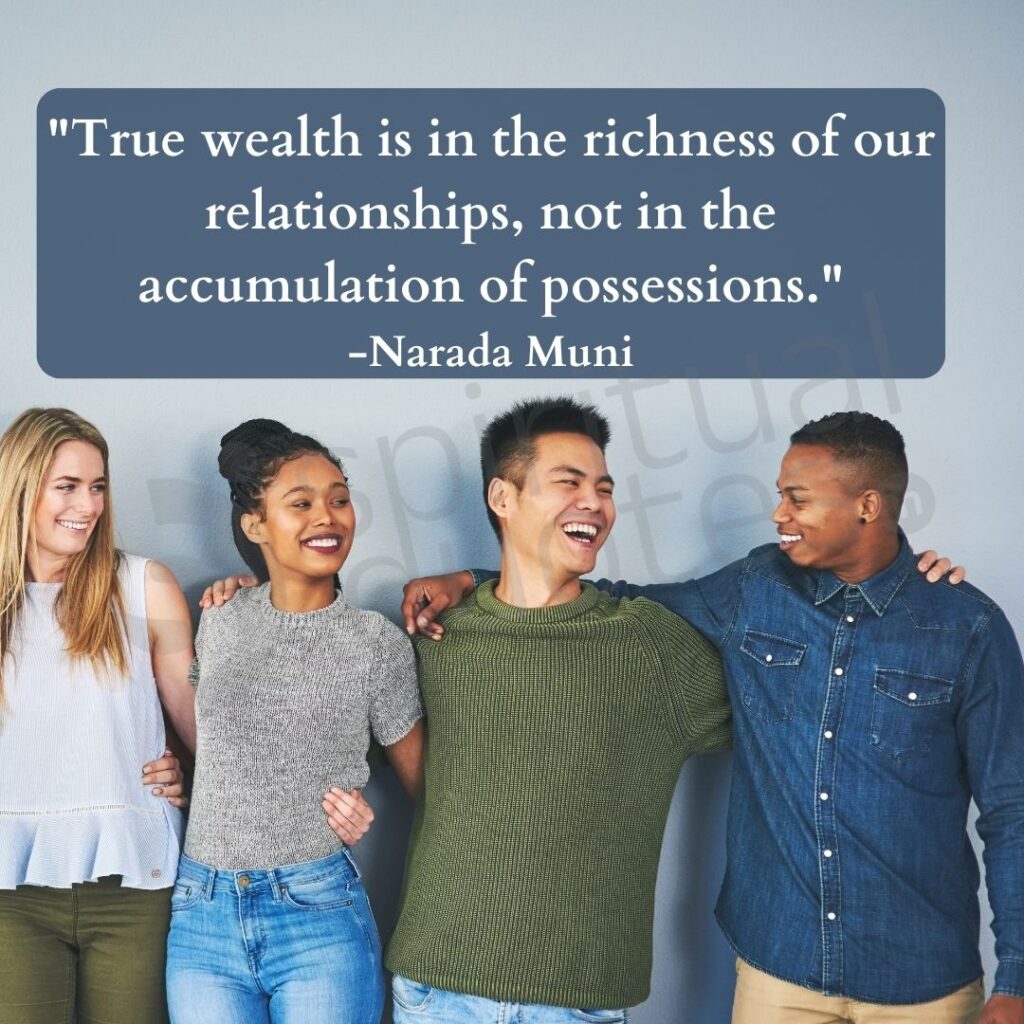 Narad muni words on wealth