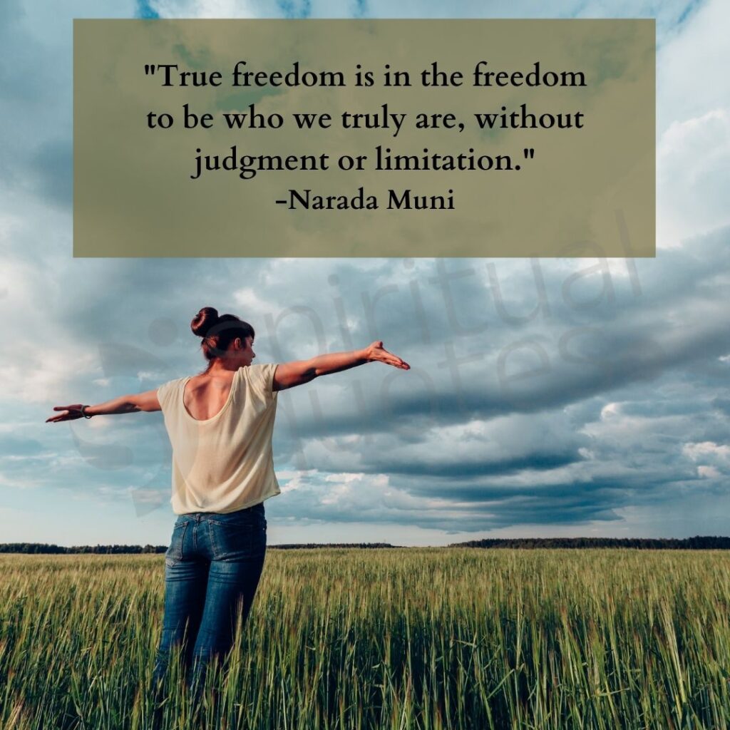 Narad muni words on freedom