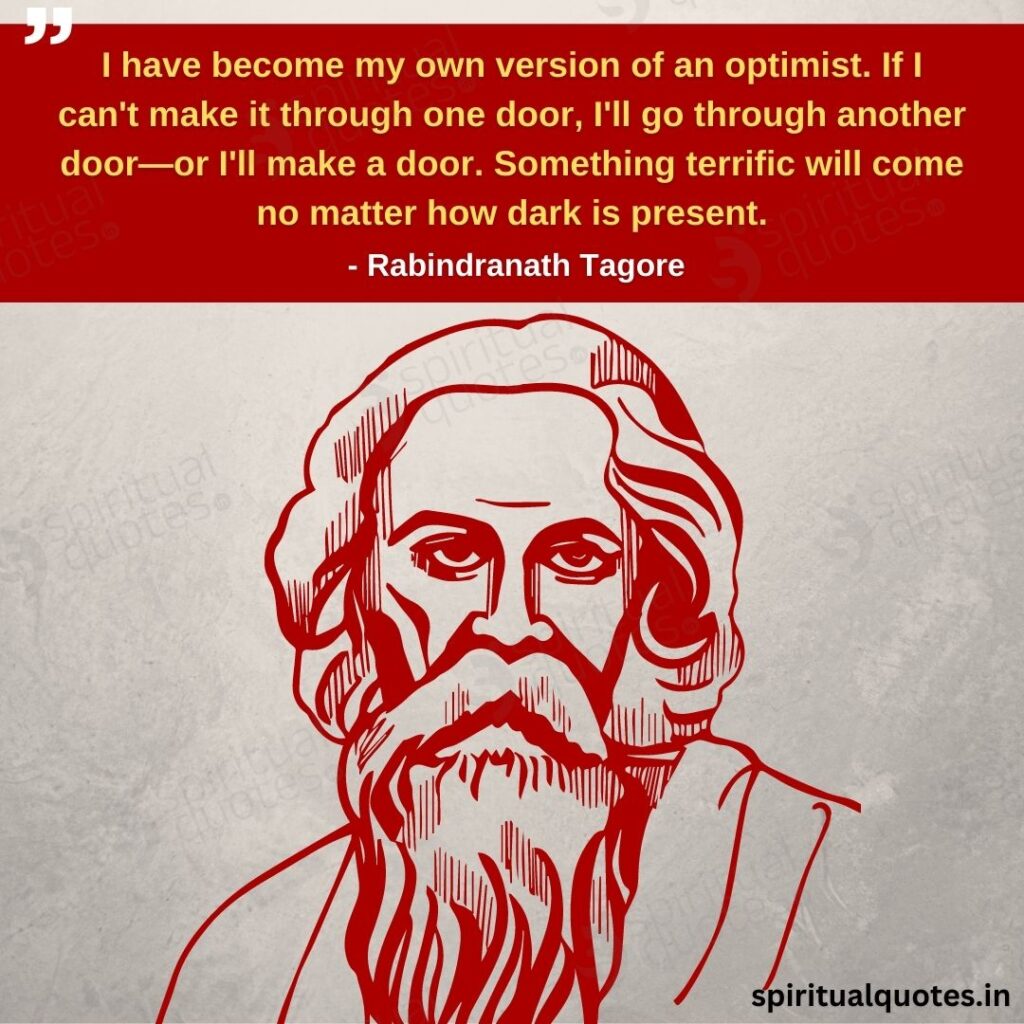 Rabindranath quotes on optimism