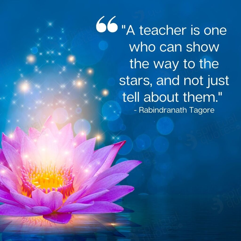 tagore quotes on teacher