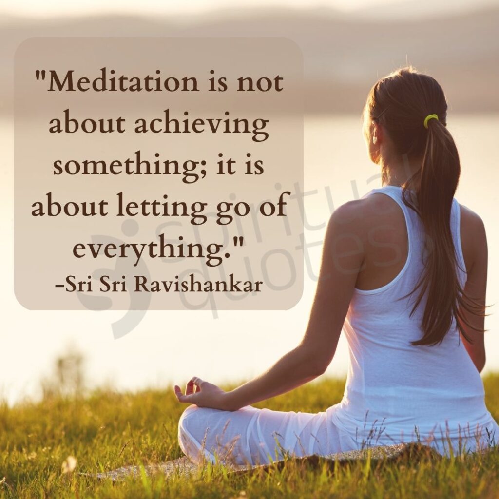 quotes by sri sri ravishankar on meditation