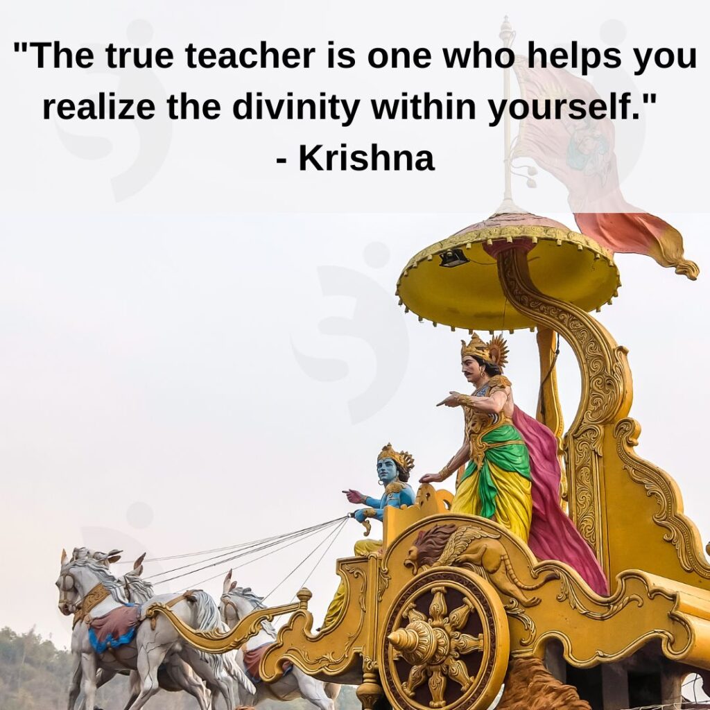 krishna teaching in mahabharat
