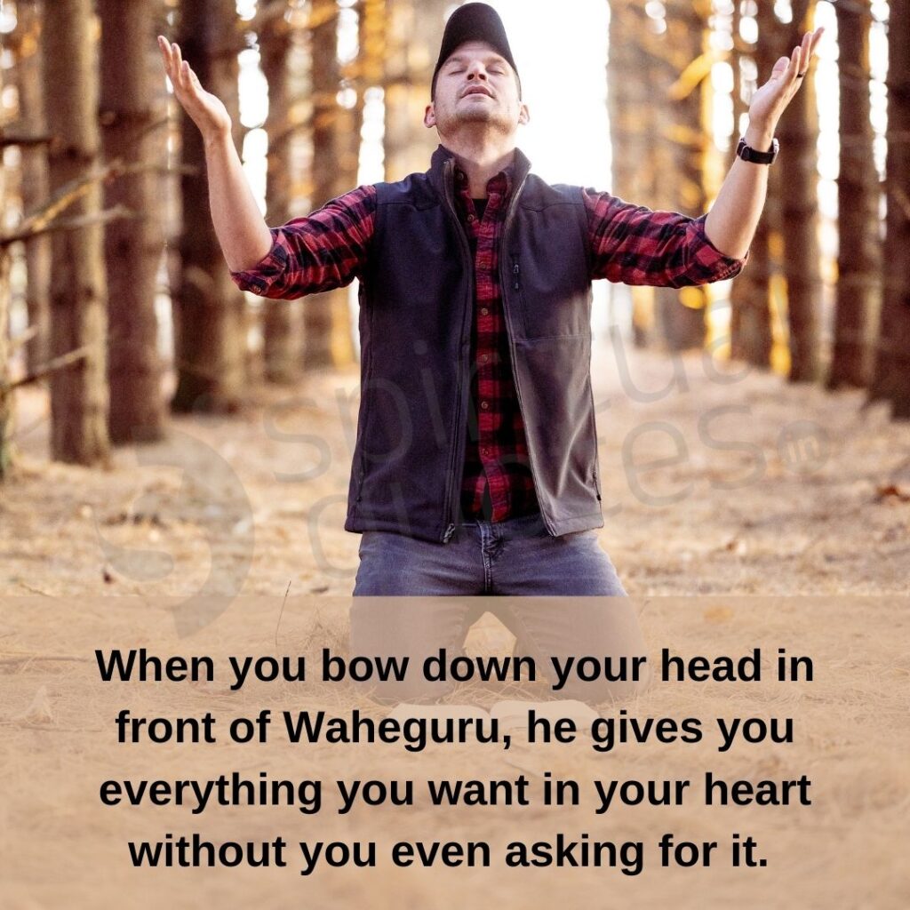 Quotes by Waheguru on prayer