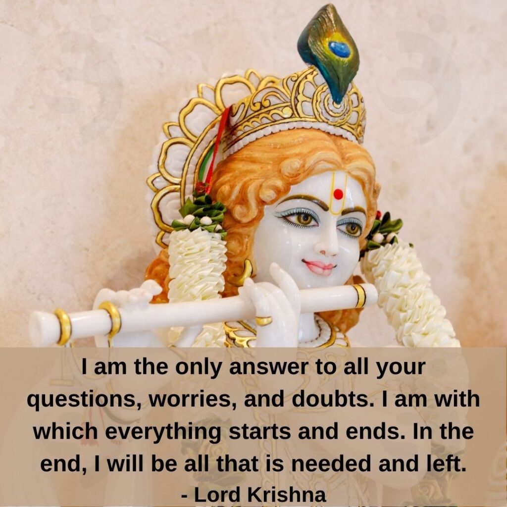 Quotes by Krishna on worries