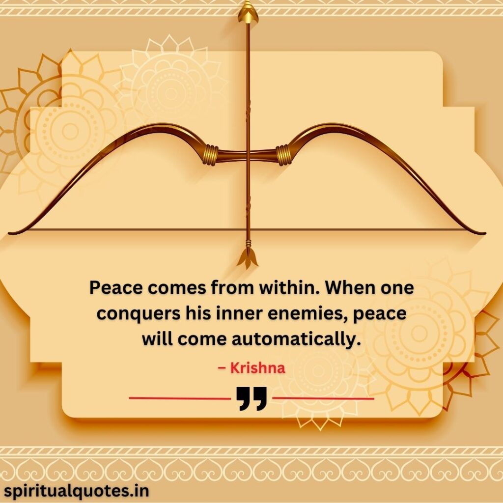krishna quotes on peace