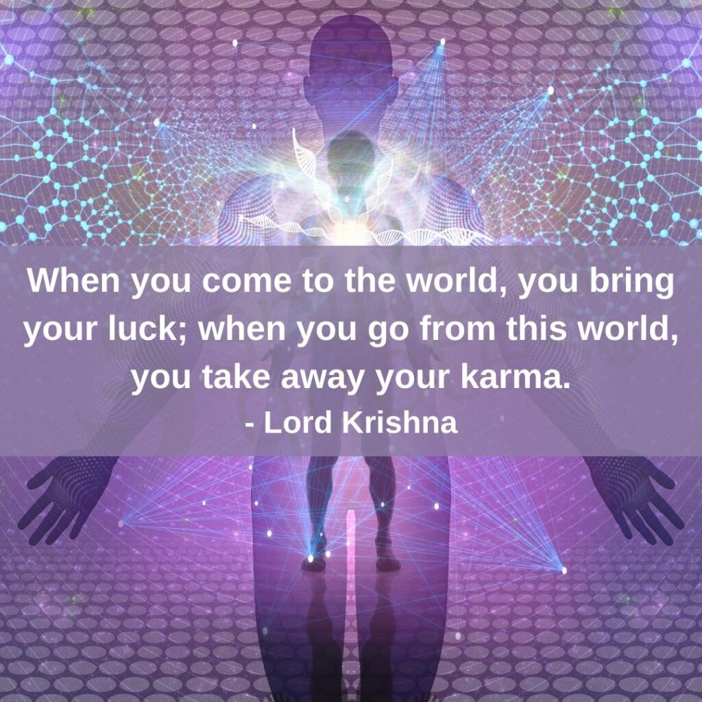 Quotes by Krishna on luck