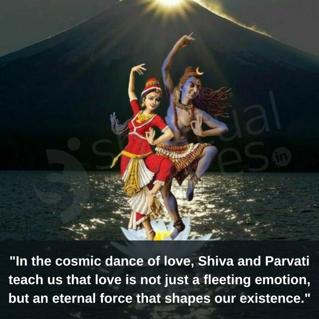 Quote by shiv and Parvati on dance of love