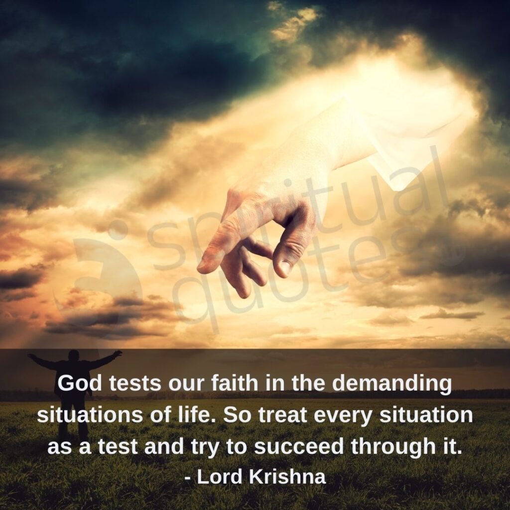 Quotes by Krishna on faith