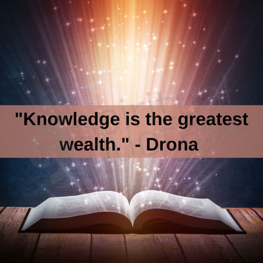 drona quote on knowledge