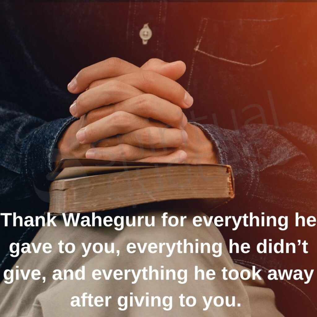 Waheguru quotes on gratitude