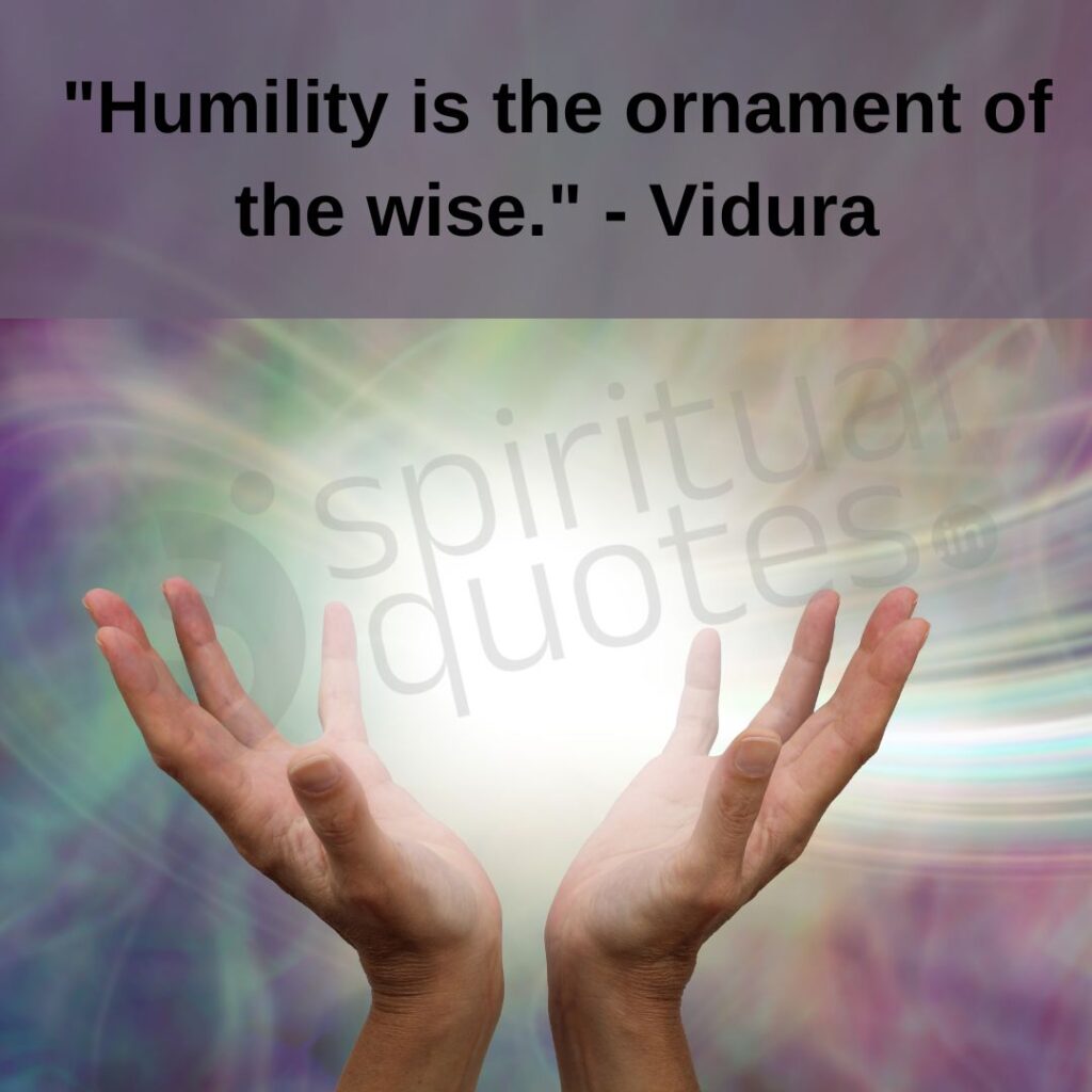vidura quote on humility