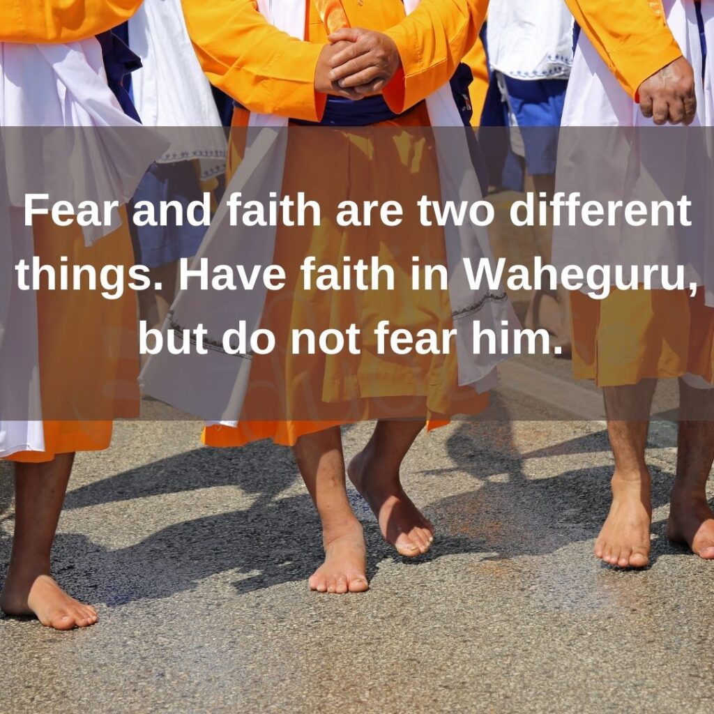 Waheguru quotes on fear