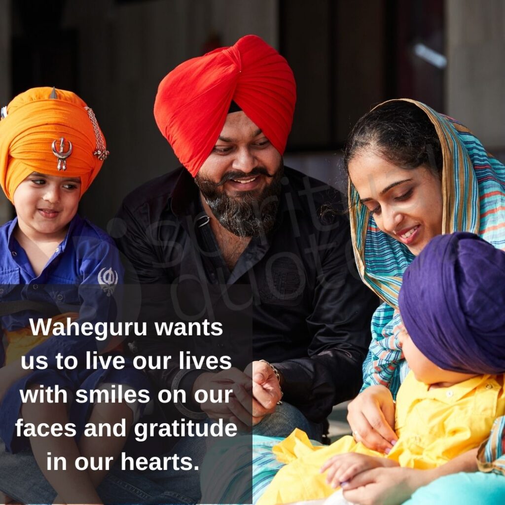 Waheguru quotes on life and gratitude