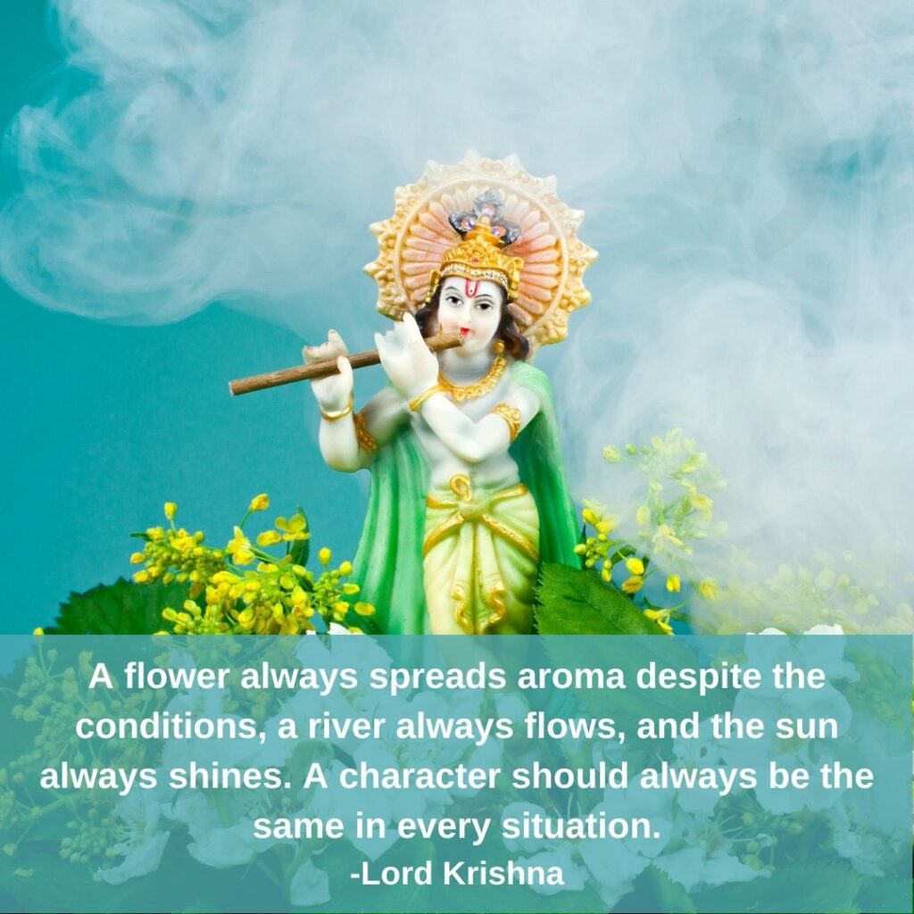 Quotes by Krishna on character