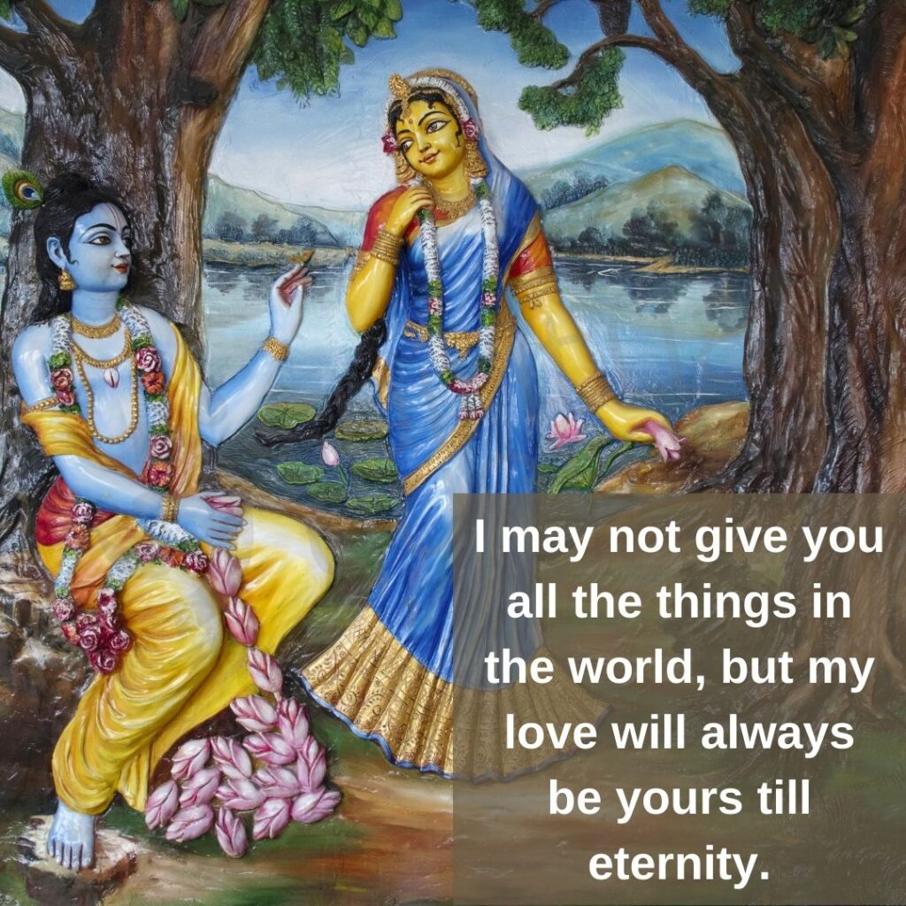Radha Krishna quote on world