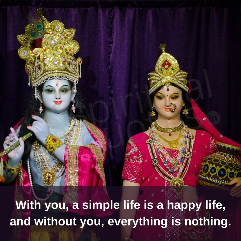 Krishna Radhe quotes on happy life