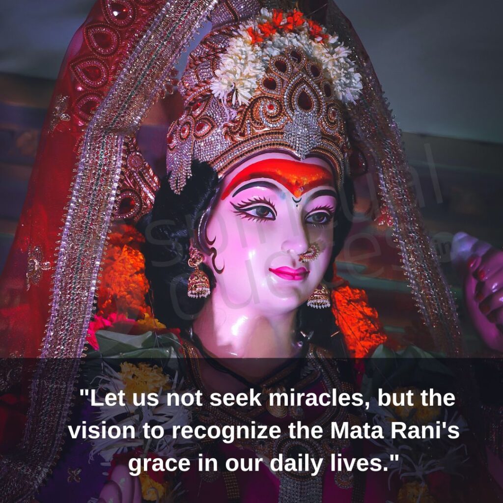 Mata Rani quote on miracles