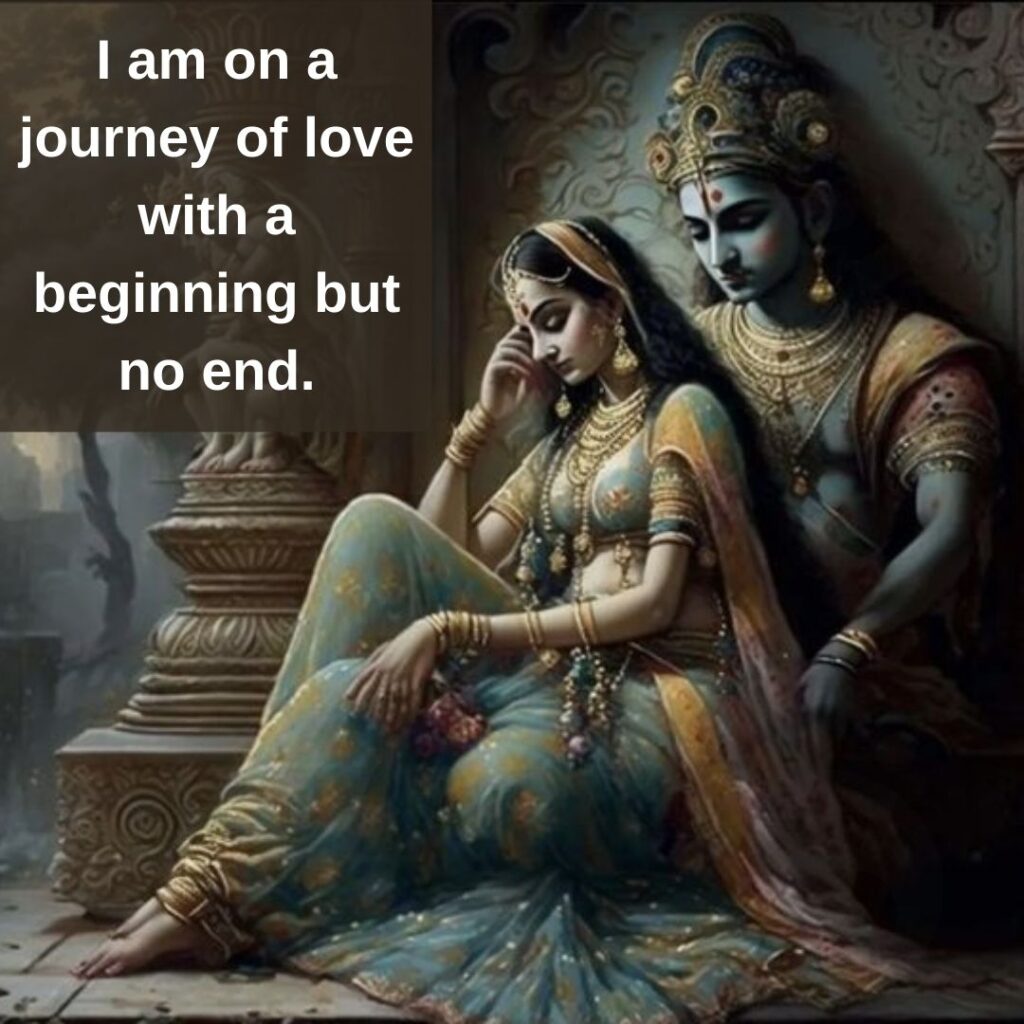 Krishna Radhe quotes on journey