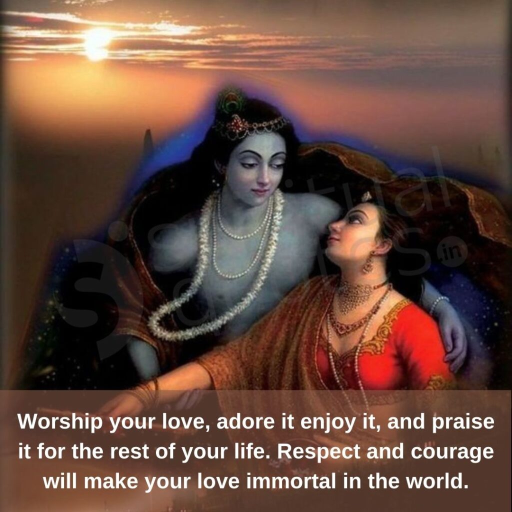 Krishna Radhe quotes on worship